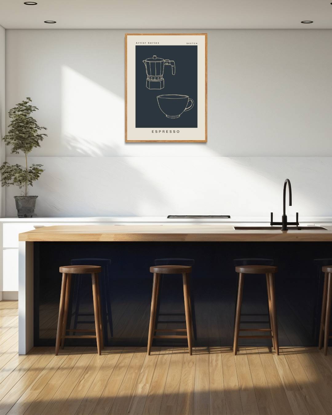 Espresso koffiezetapparaat Poster