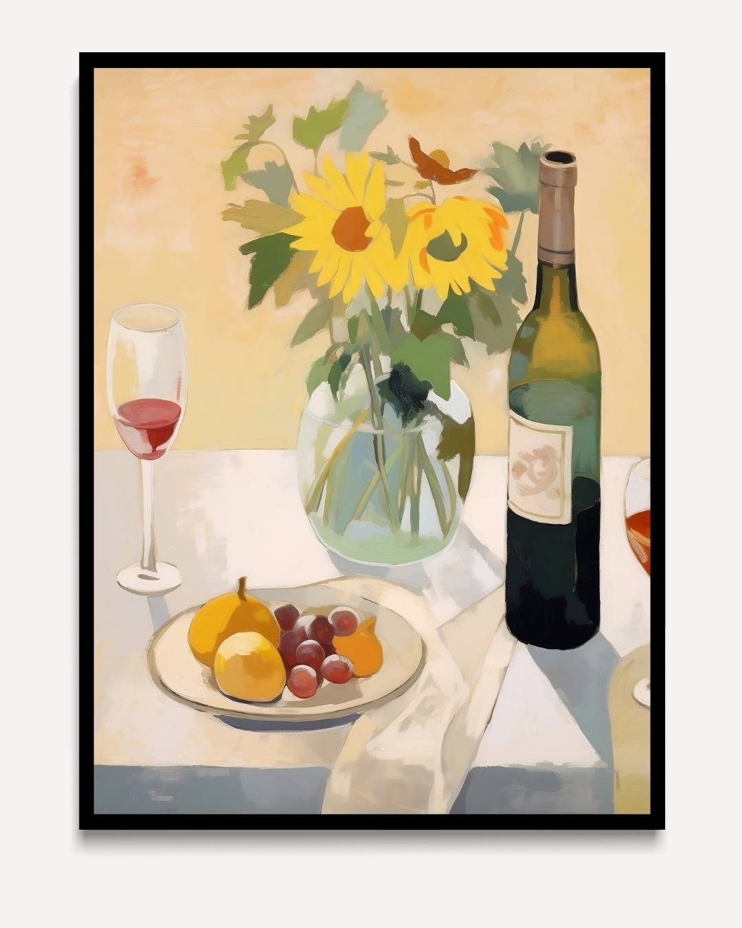 Sunflowers on the table
