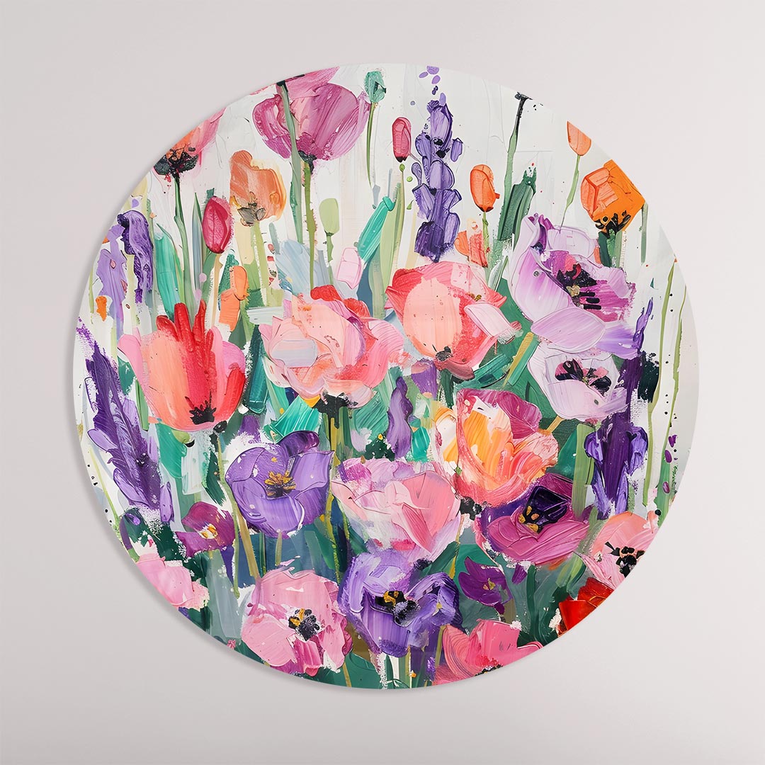 Bloemensprookje Muurcirkel-WallArtistic