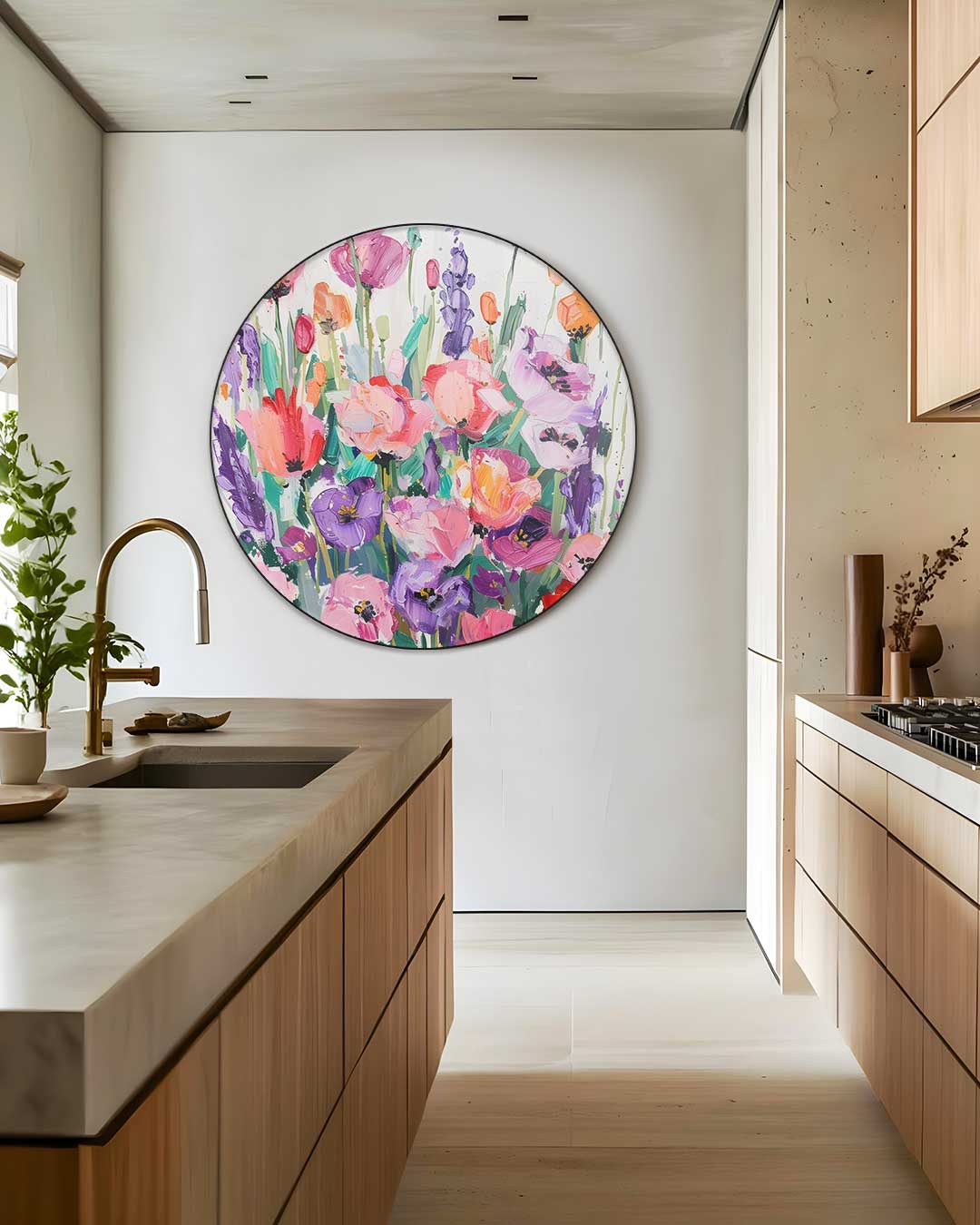 Bloemensprookje Muurcirkel-WallArtistic