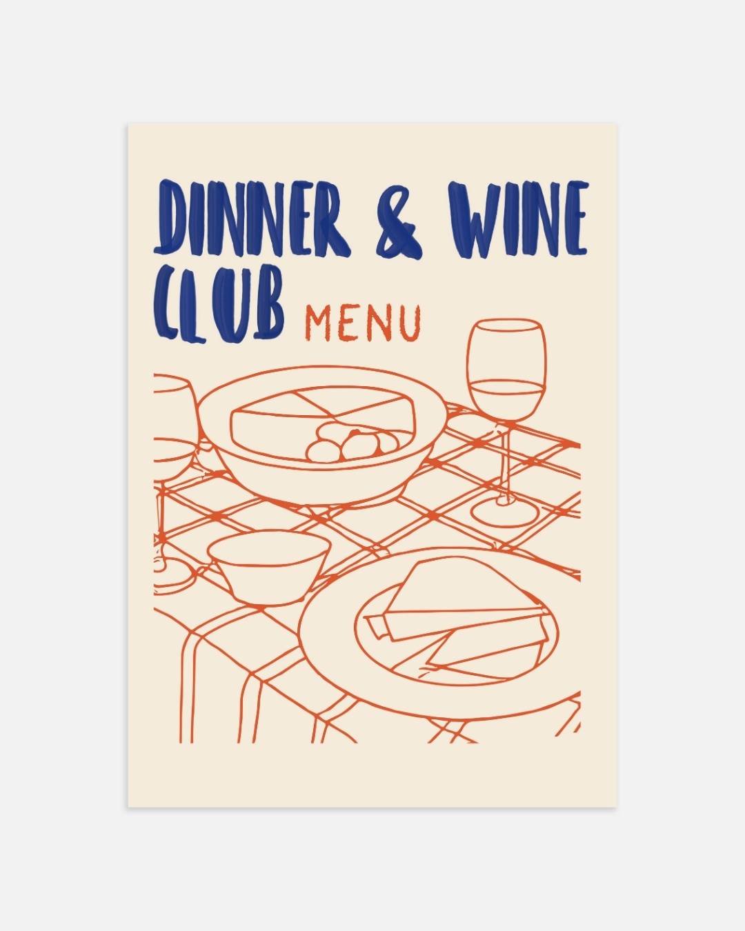 Dinner & wine club Poster