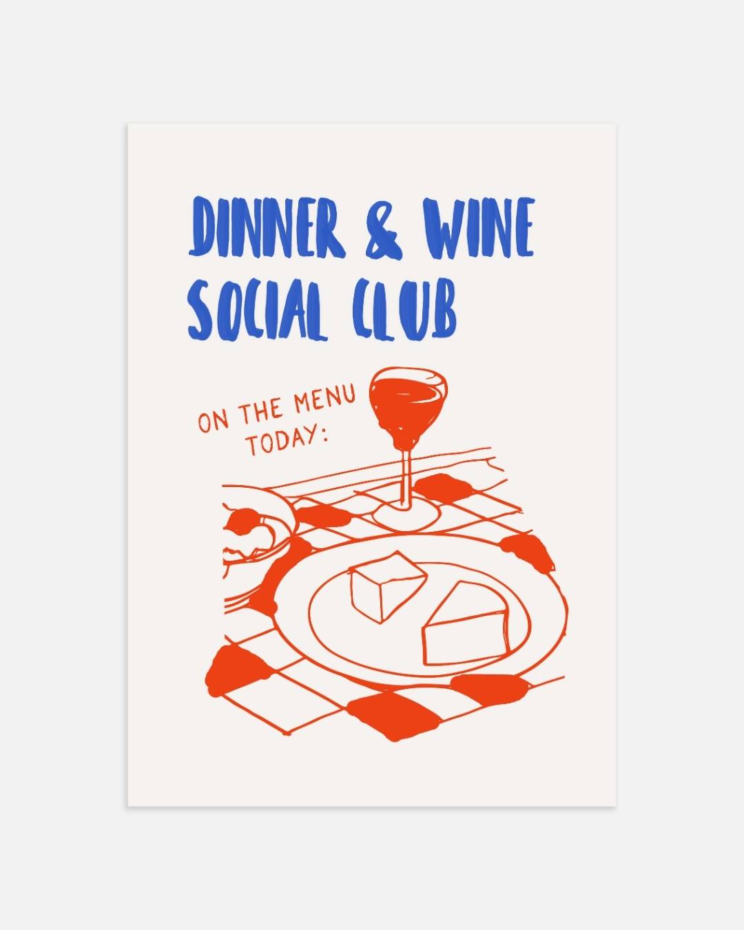 Dinner & wine social club Poster