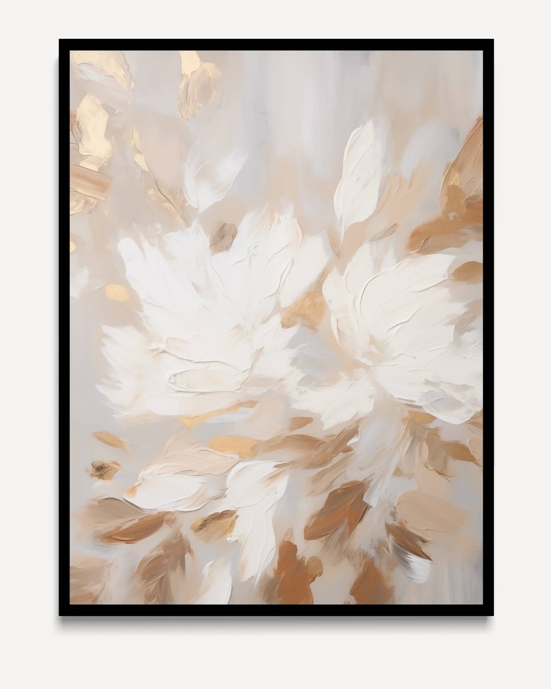 Flowers with warm brushstrokes