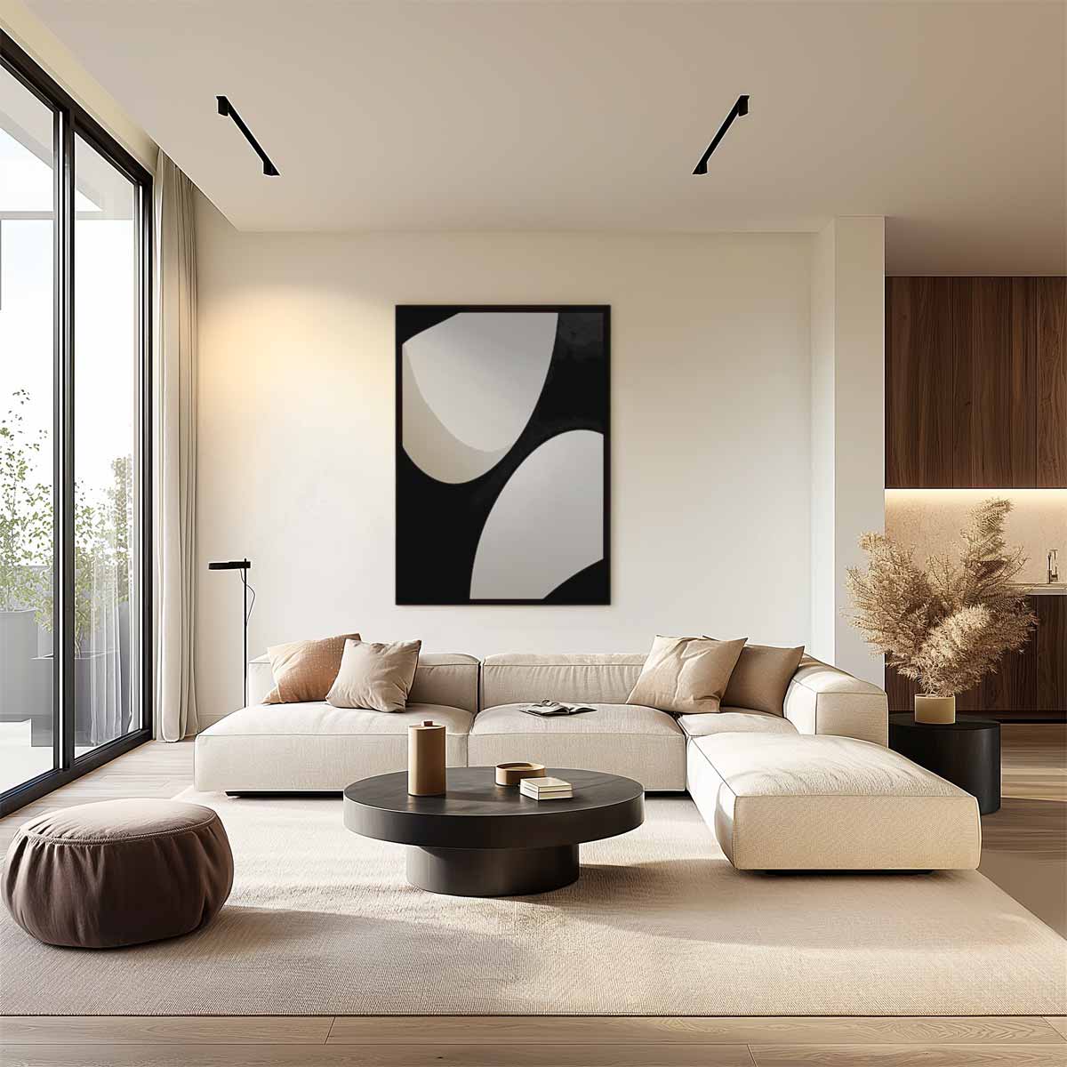 Organische Vormen Kunstwerk-canvas-dibond-plexiglas-wanddecoratie-WallArtistic