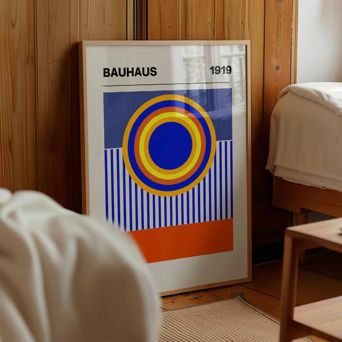 Retro Circle Art Poster