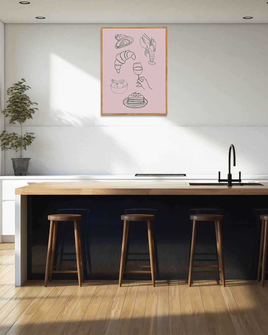 Luxe diner schets Poster