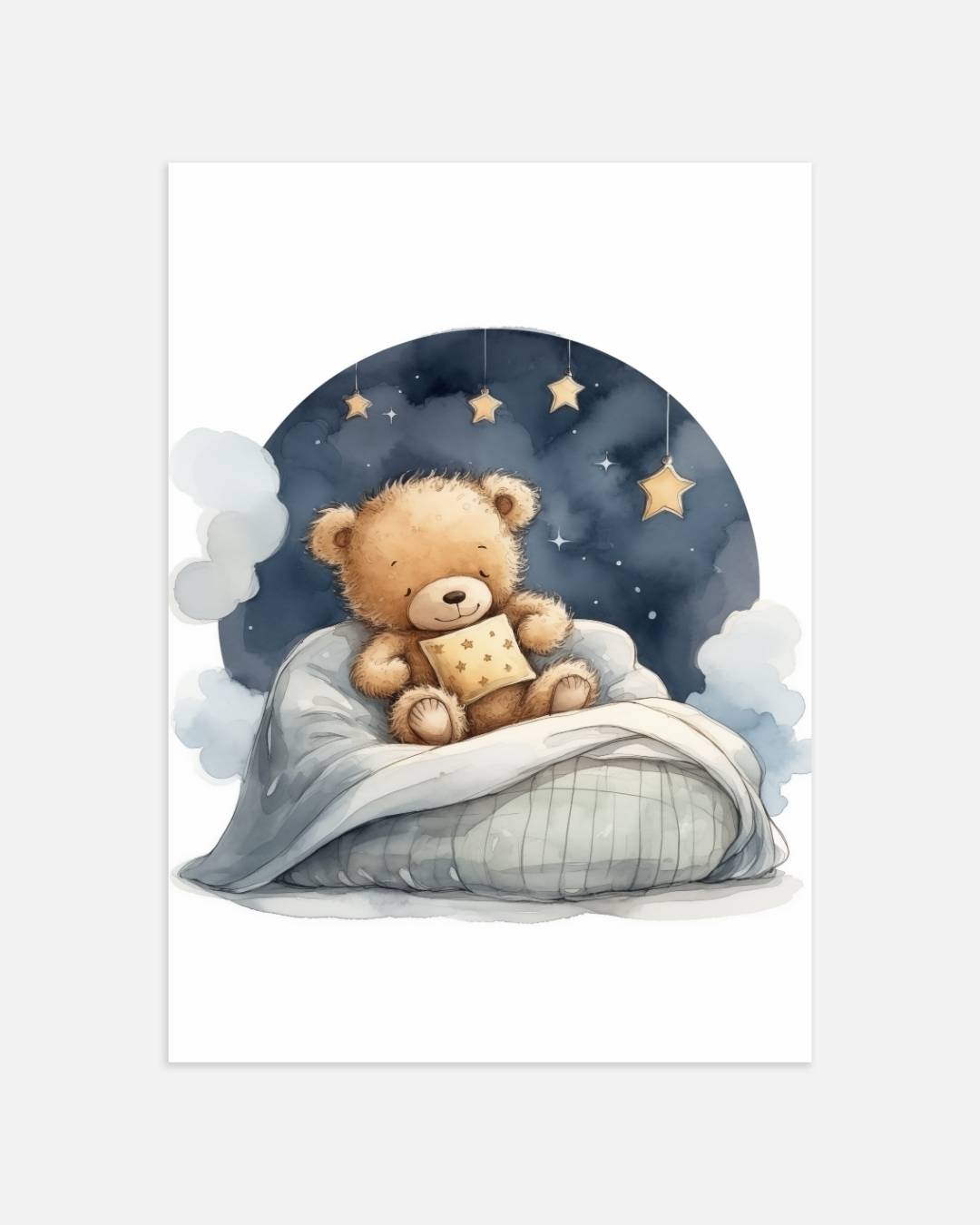 Dromende knuffelbeer Poster