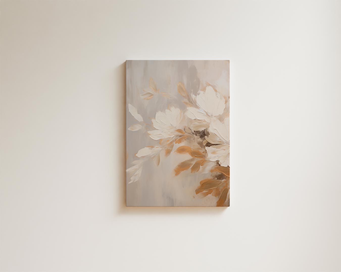 Soft flowers in beige