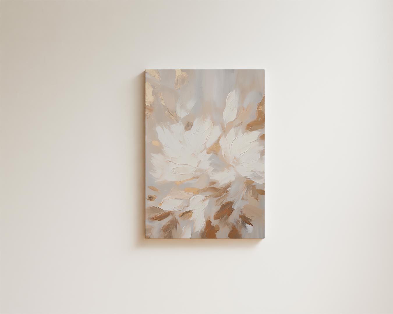 Flowers with warm brushstrokes