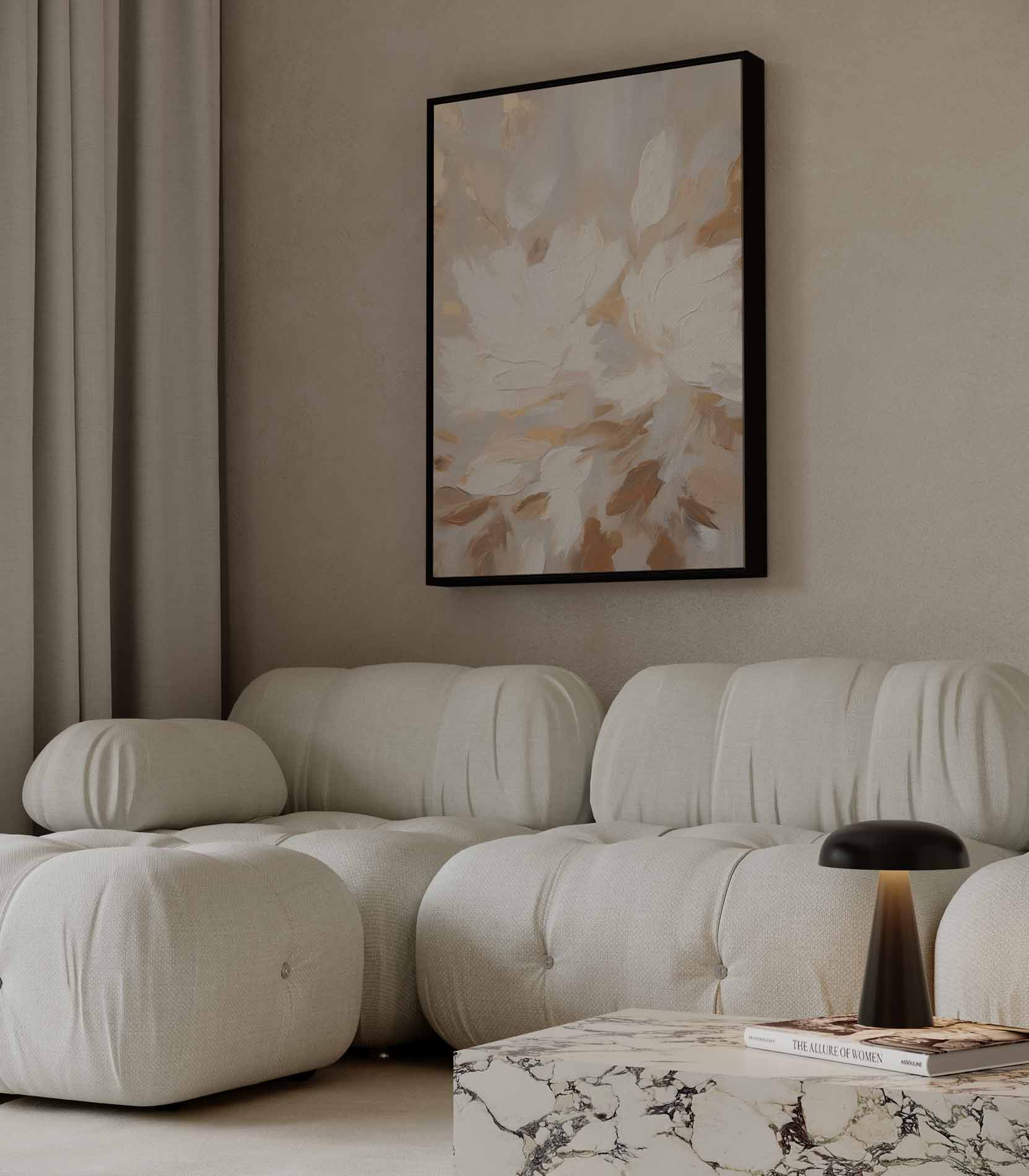 Flowers with warm brushstrokes