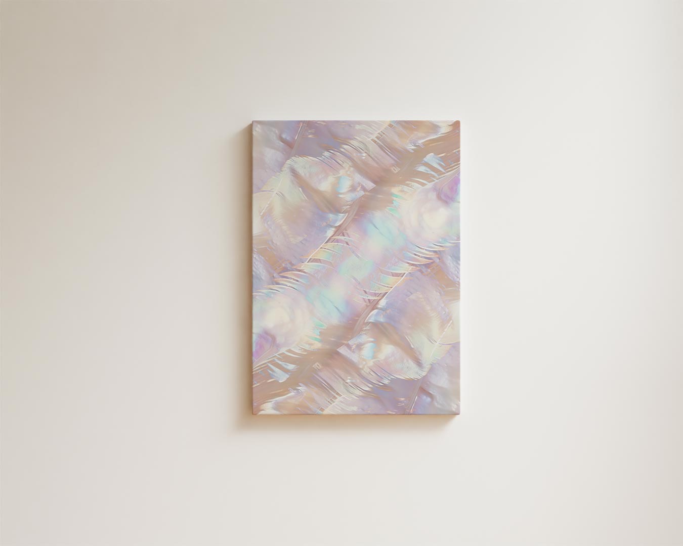 Iridescent abstraction in pastel colours