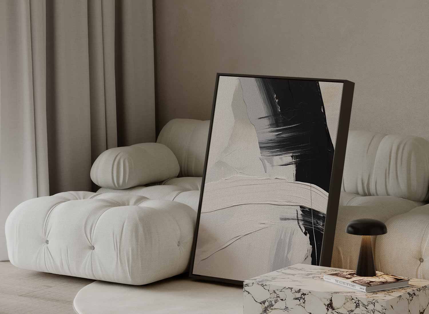 Black and white structure with shades of gray