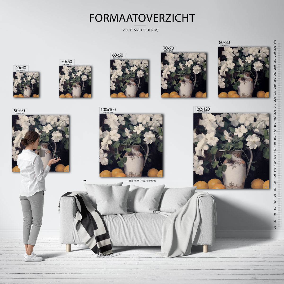 Bloemen en citroenen Poster
