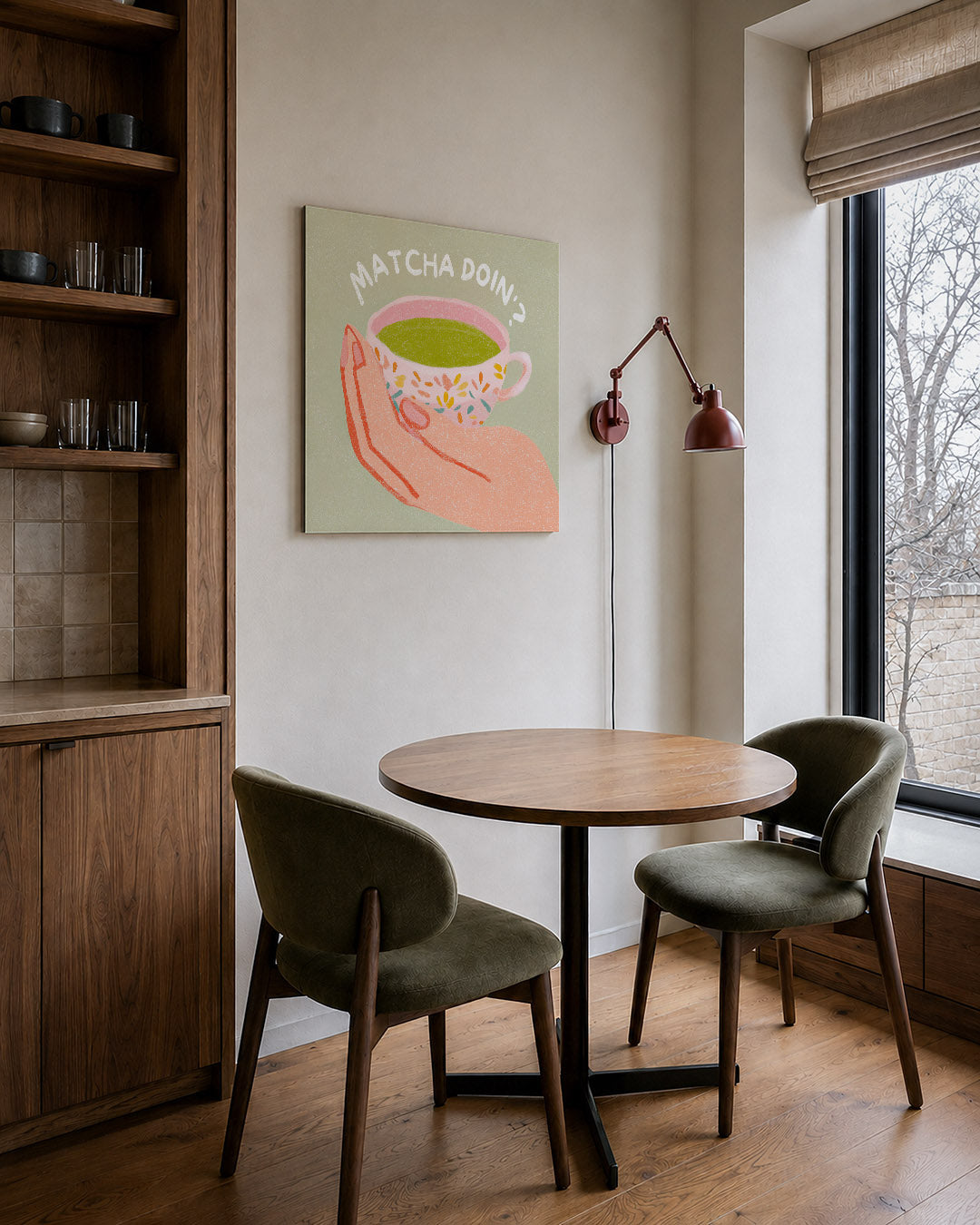 Vrolijke theekop illustratie Kunstwerk