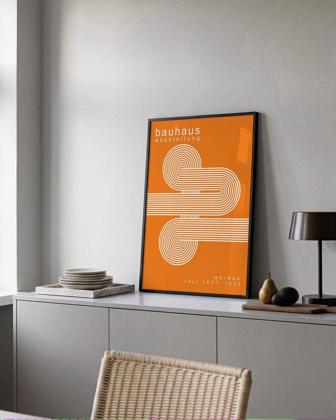 Lijnen en cirkelvormen Poster