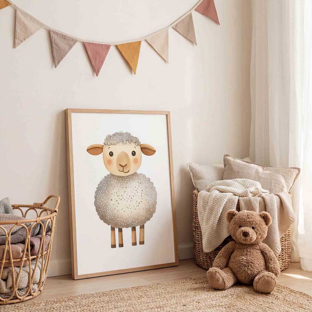 Schattig schaap Poster
