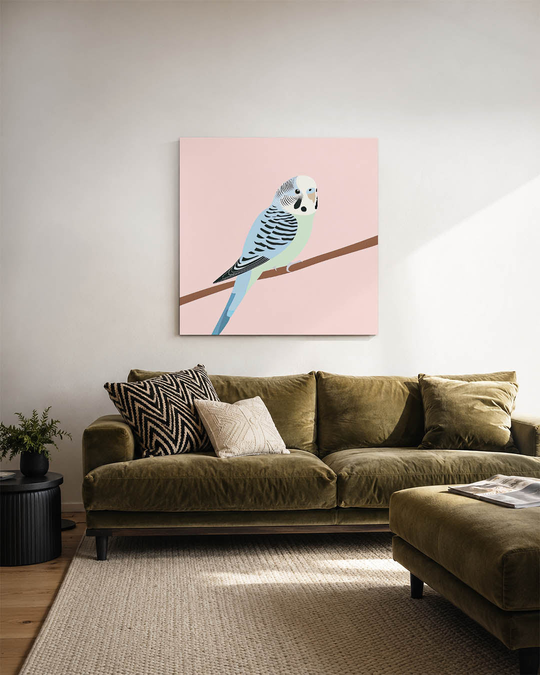 Vogel op tak Kunstwerk