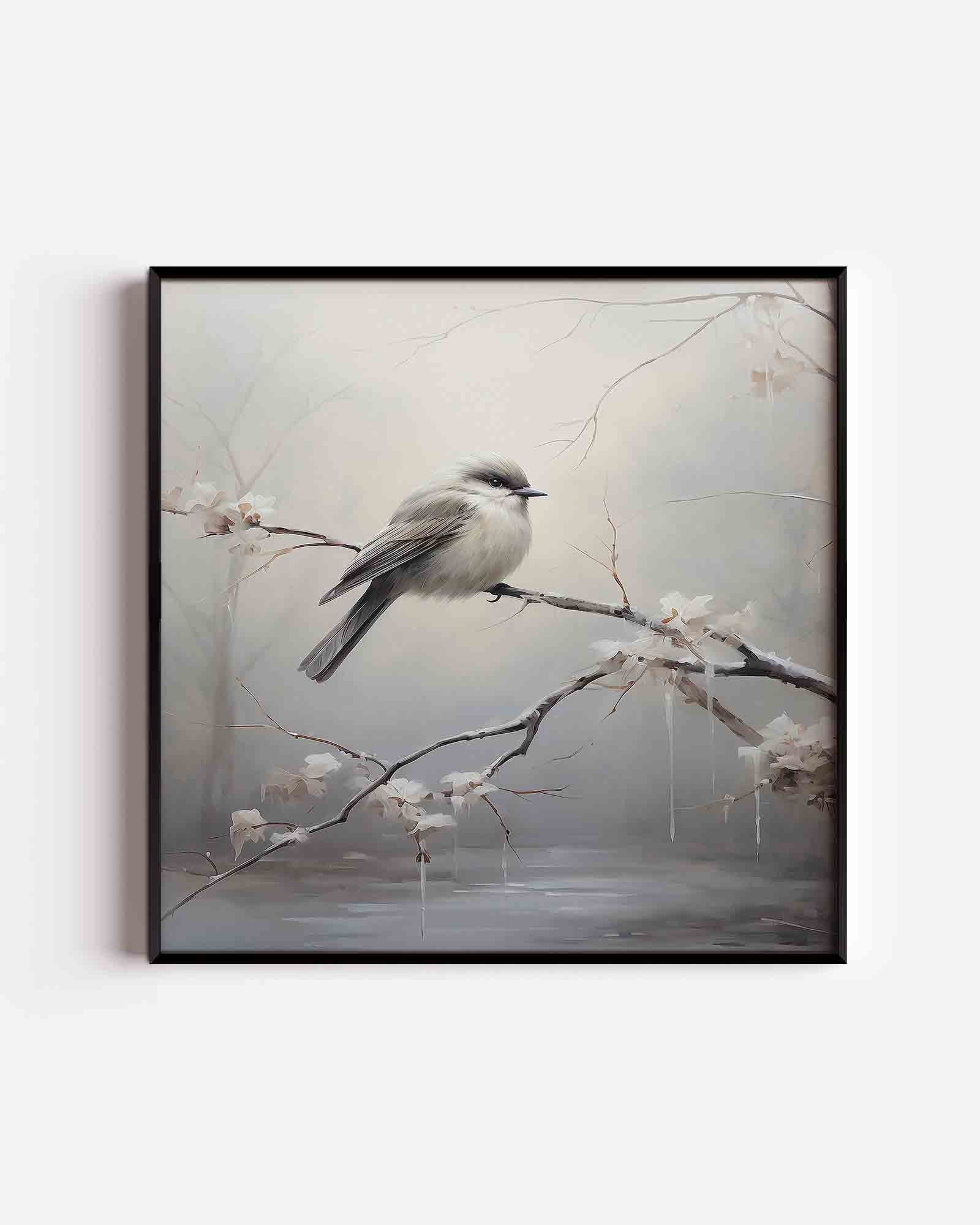 Vogel op tak Poster