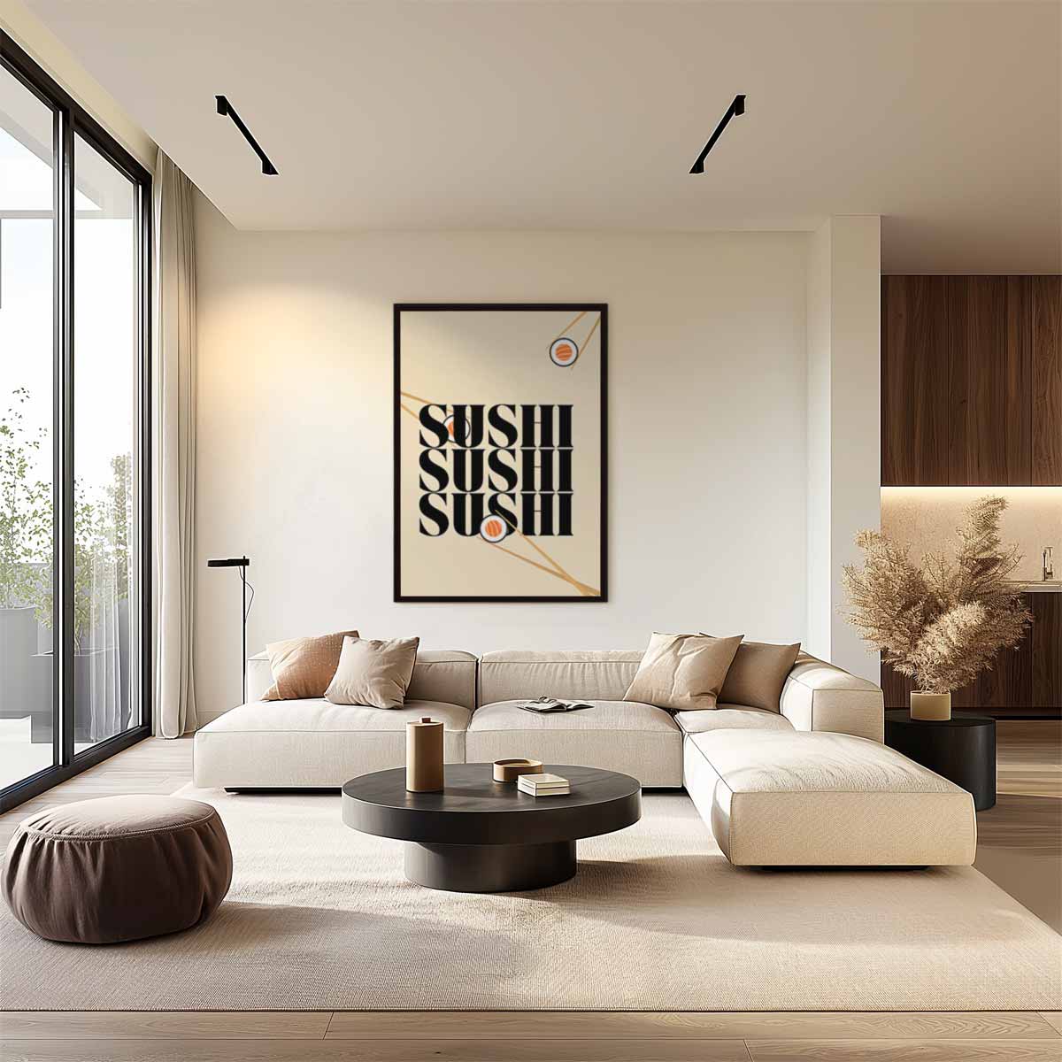 Sushi Liefde Poster Kunstwerk-canvas-dibond-plexiglas-wanddecoratie-WallArtistic