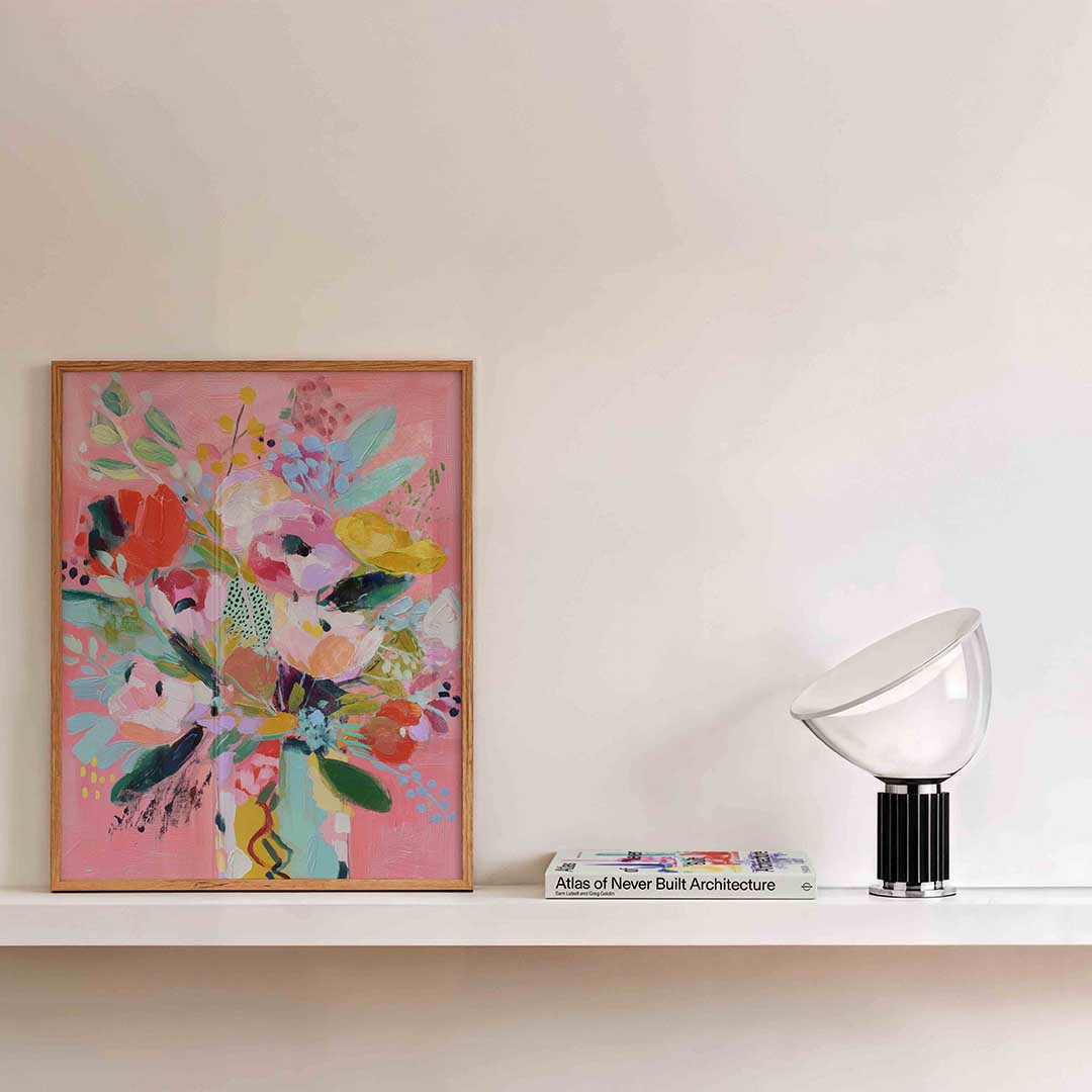 Bloemen in vaas Poster