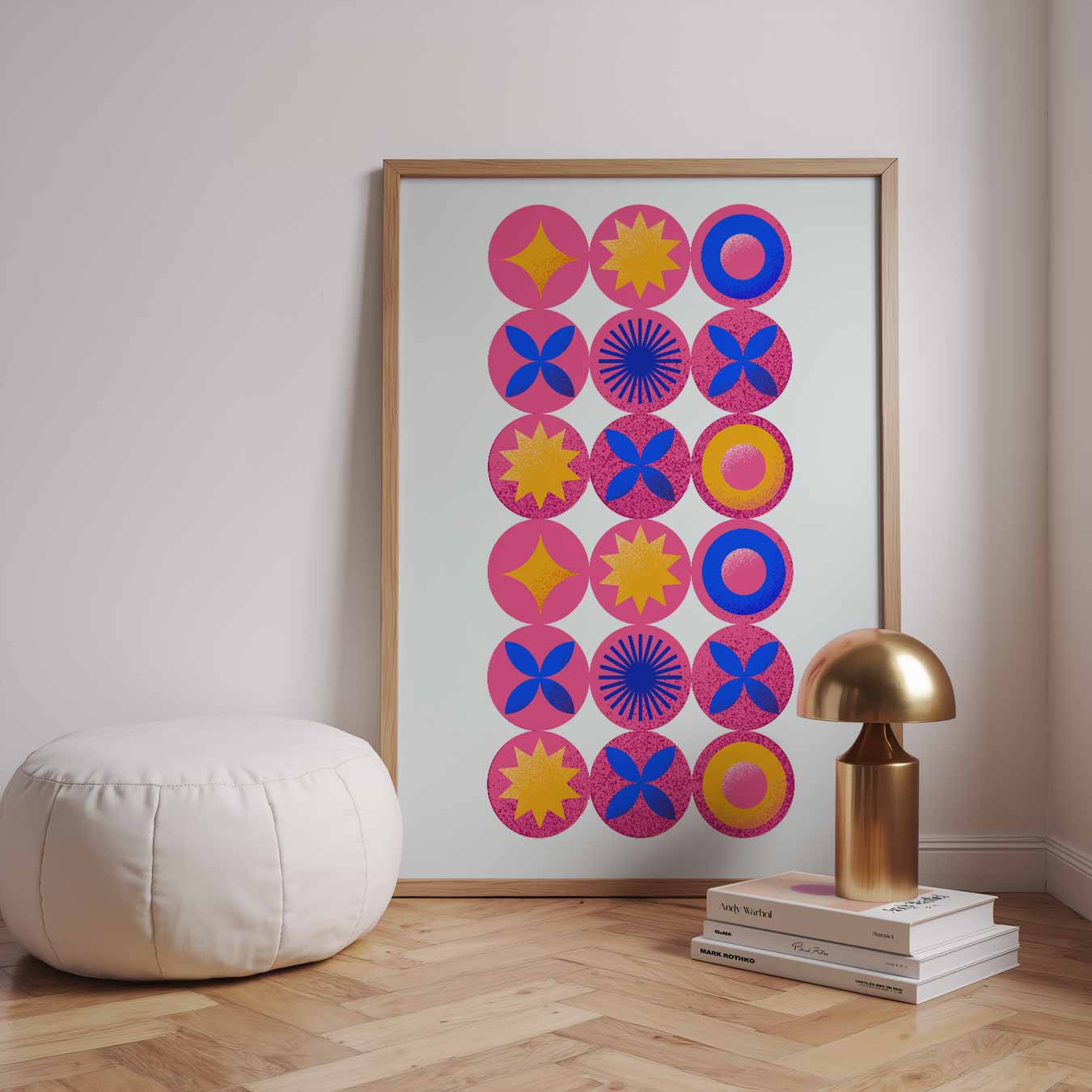 Kleurrijke Cirkelpatronen Poster-WallArtistic