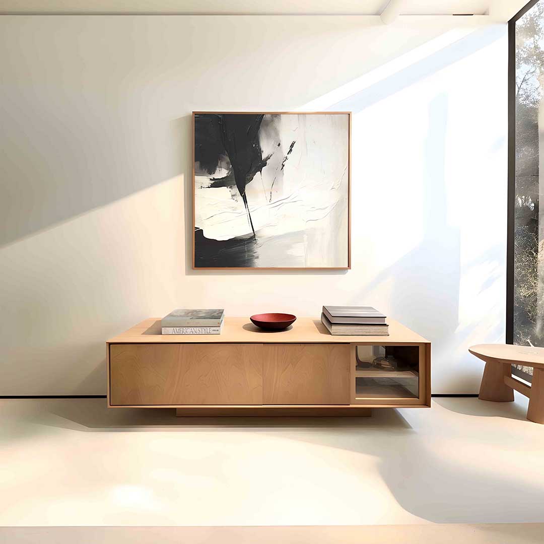 Zwart en wit abstracte Poster
