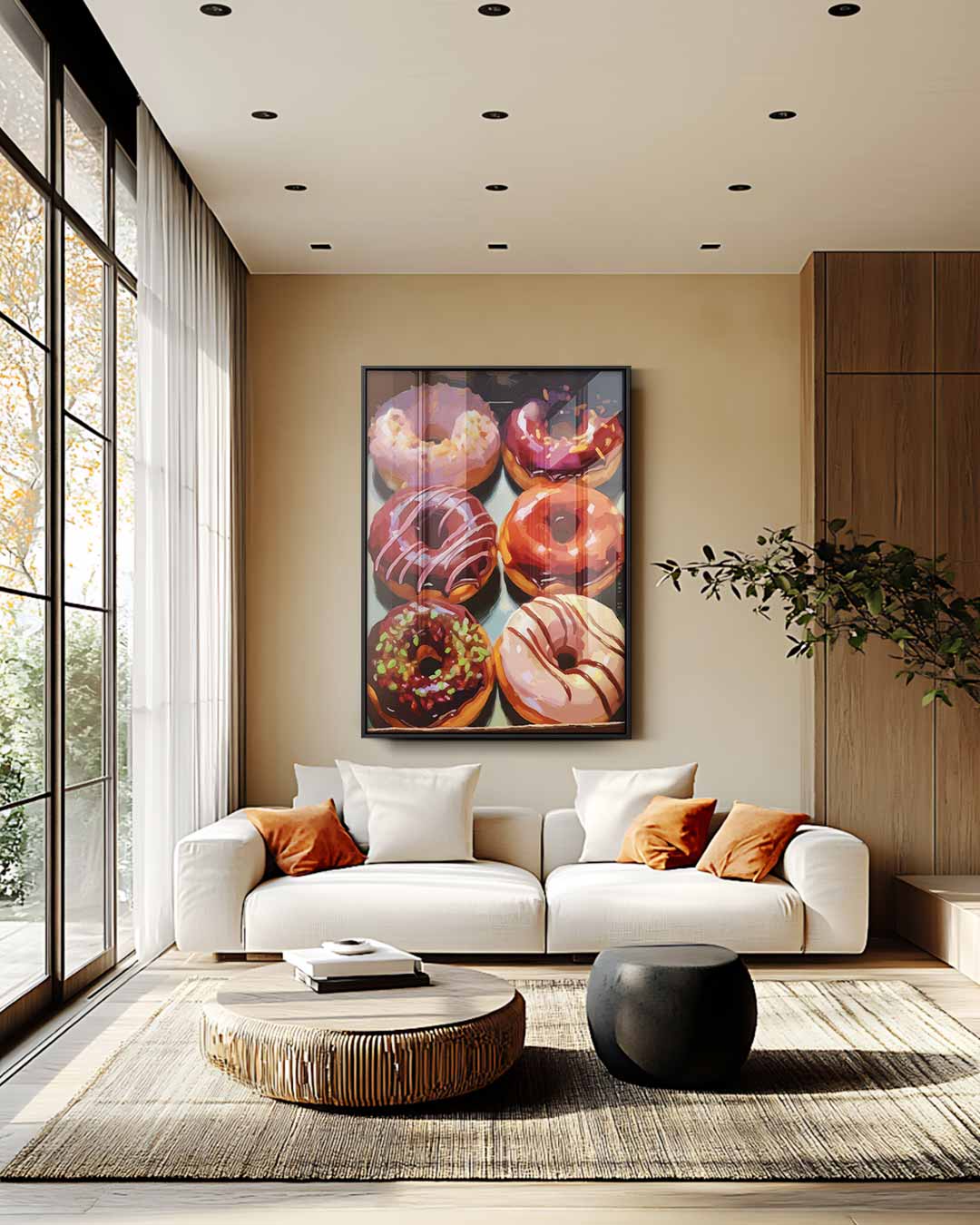 Donut Droom Kunstwerk-canvas-dibond-plexiglas-wanddecoratie-WallArtistic