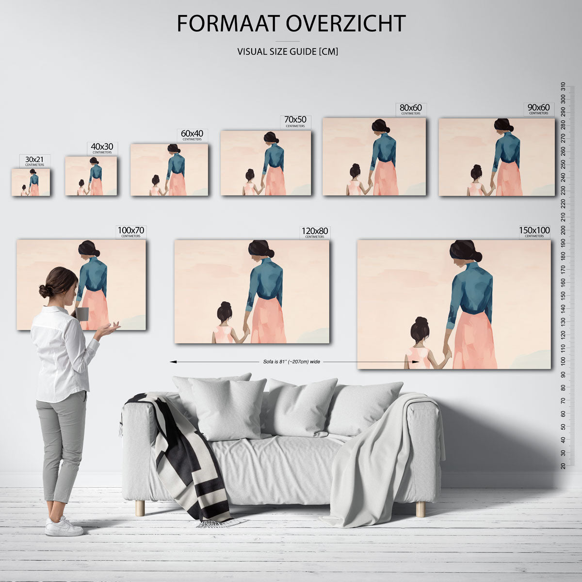 Moeder en kind Poster