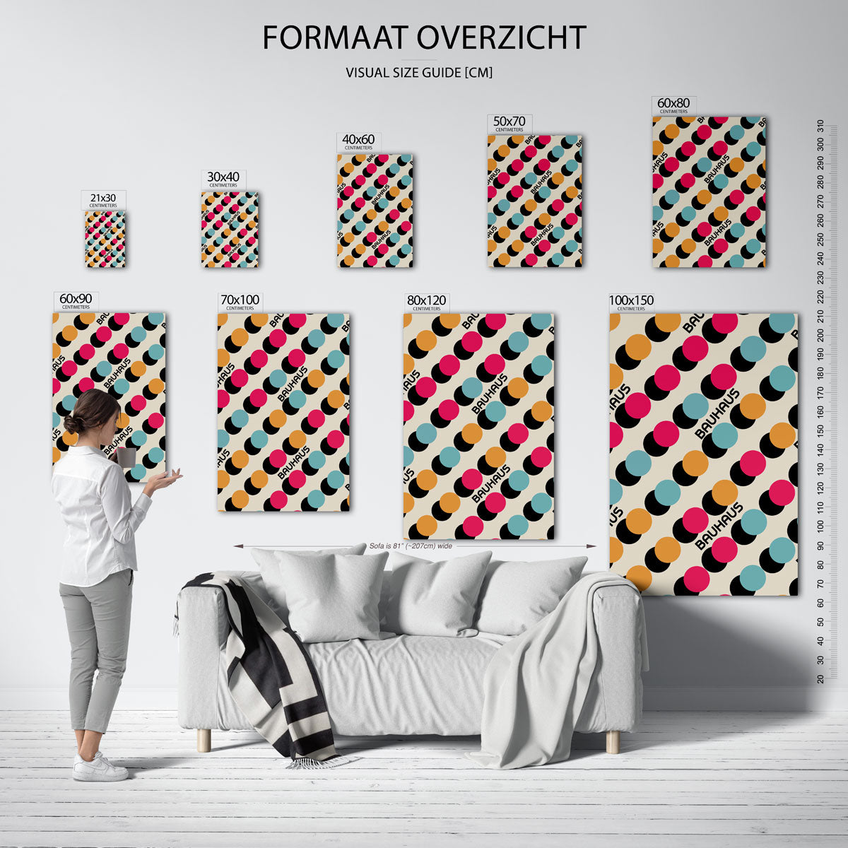 Cirkelritme en kleur Poster