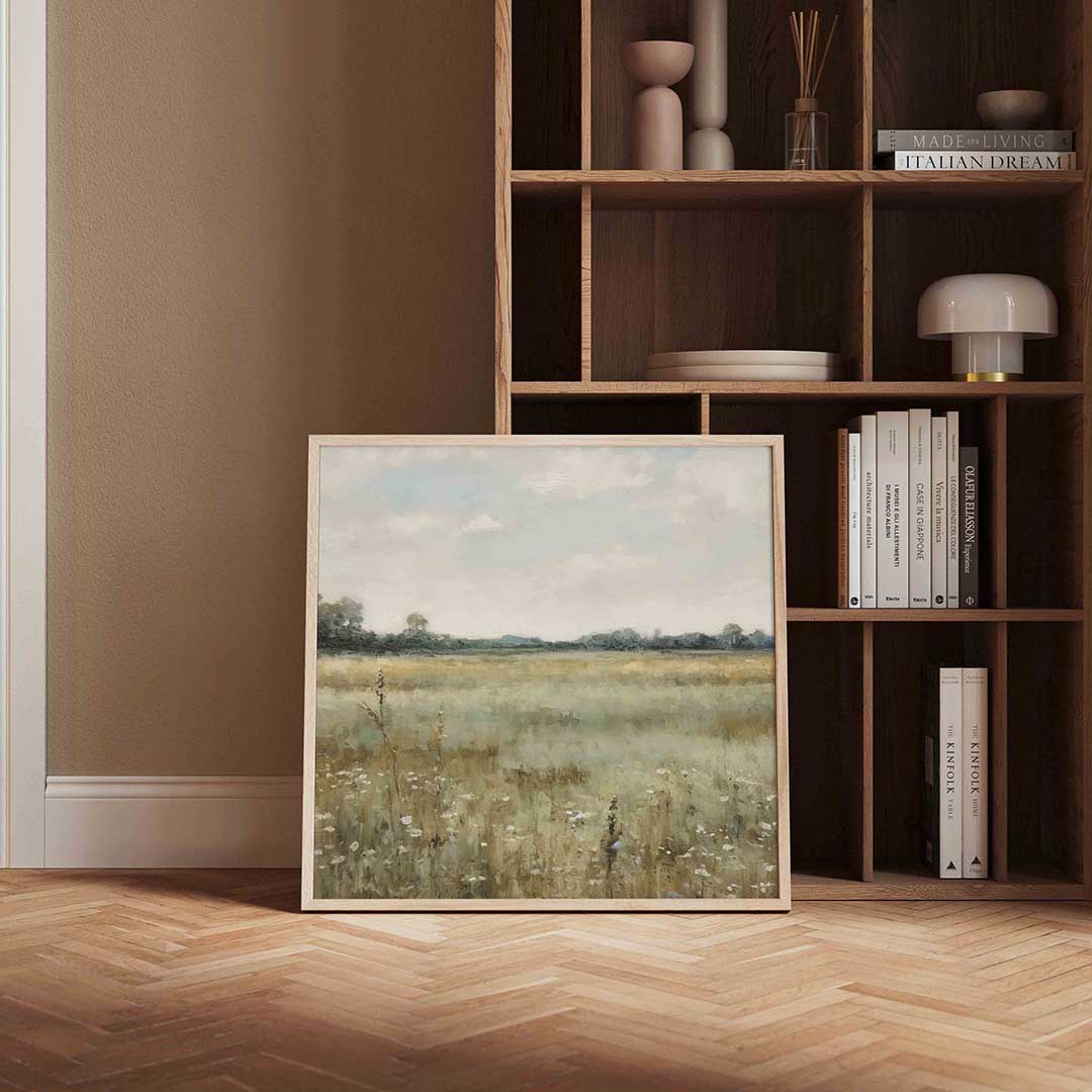Landschap met bloemen Poster