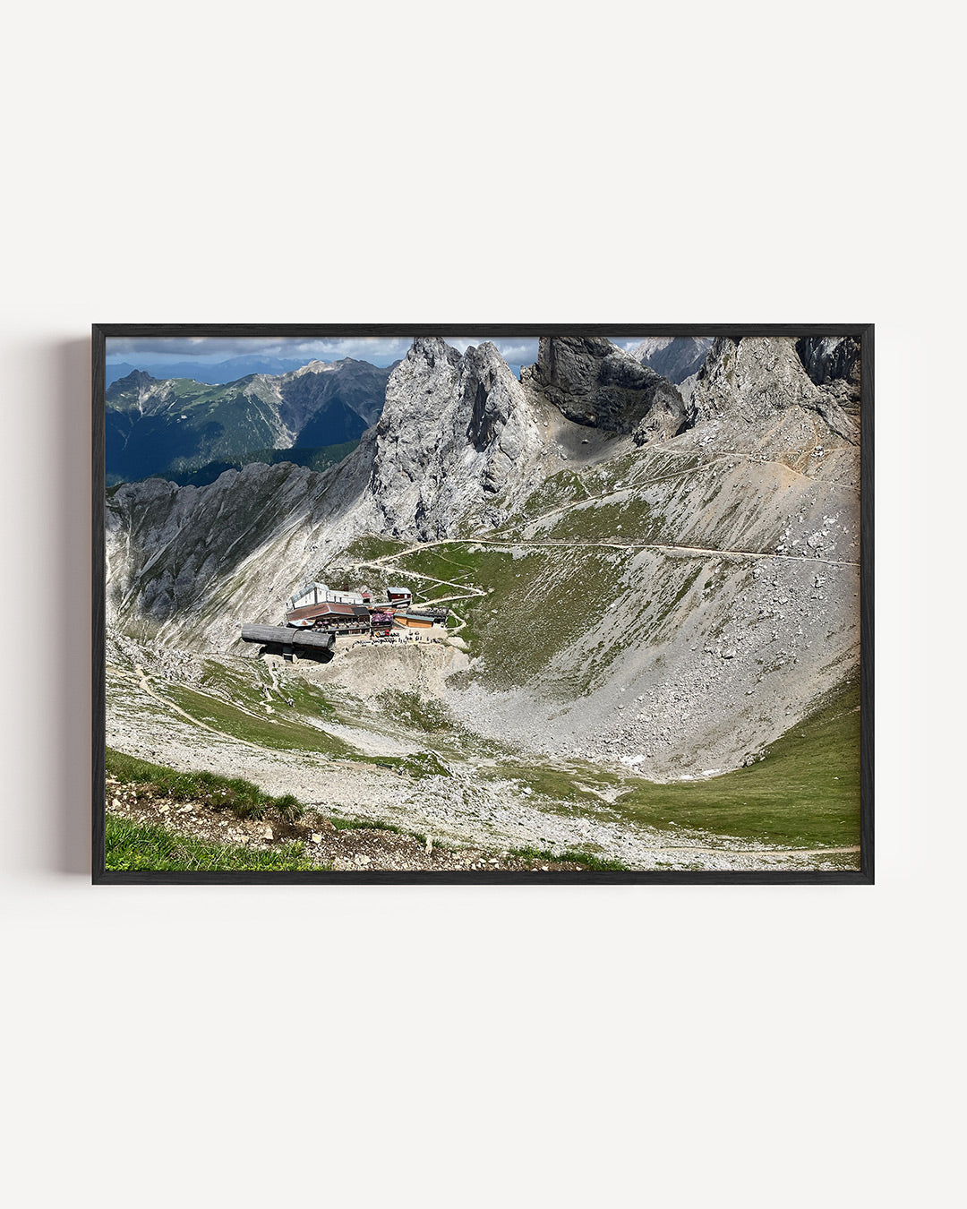 Berglandschap met rotsen Poster