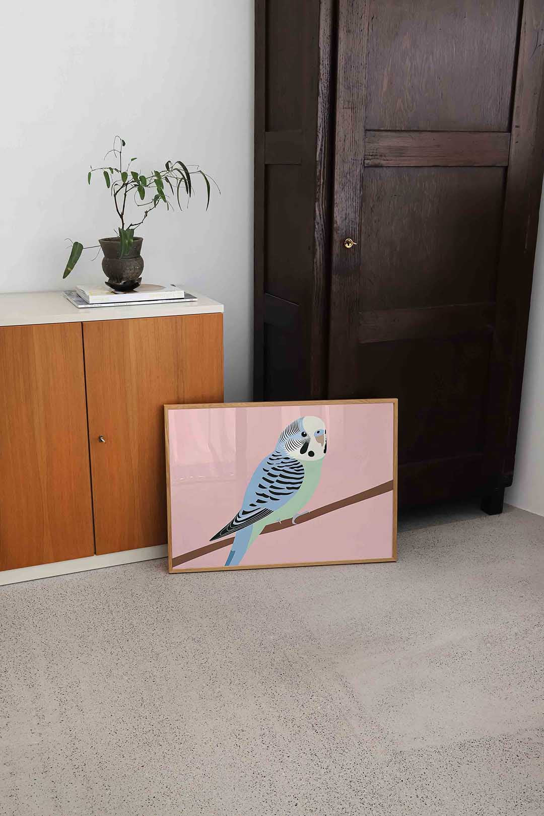 Parkiet op tak Poster
