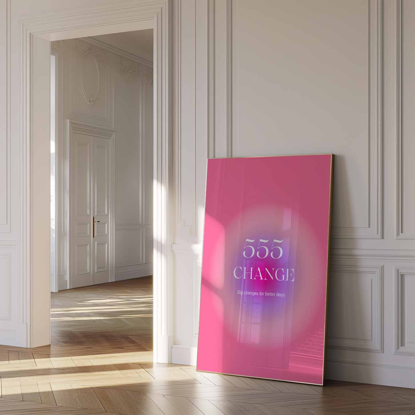 Inspirerende 555 Veranderingen Poster-WallArtistic