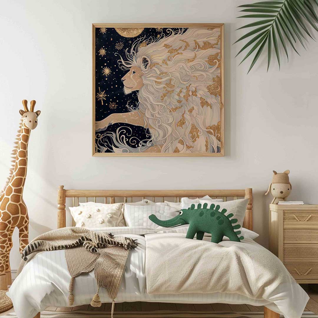 Leeuw met sterren Poster