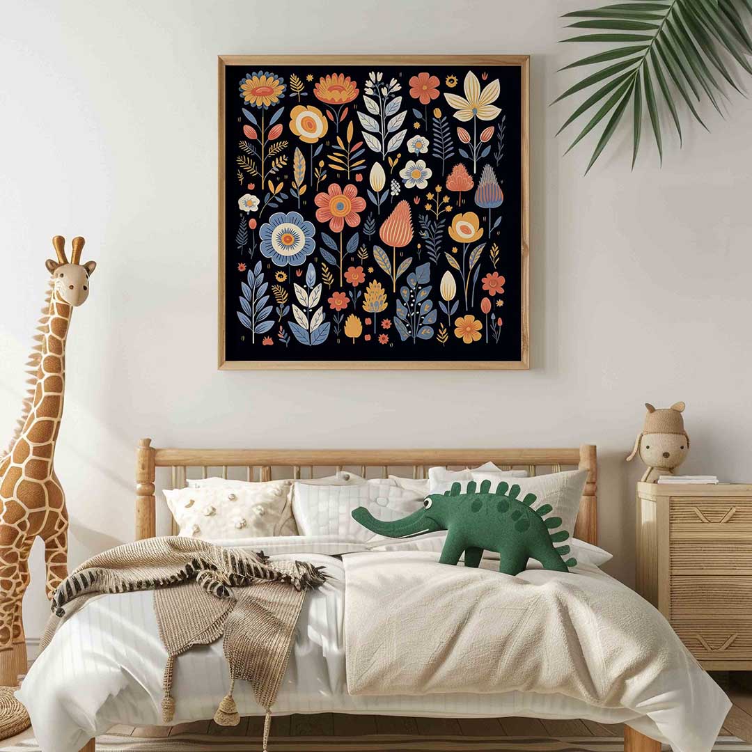 Bloemen en bladeren Poster