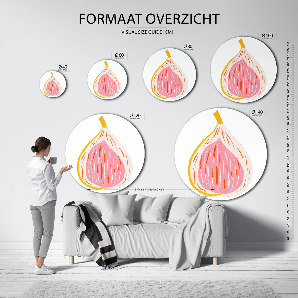 Vijg illustratie Muurcirkel