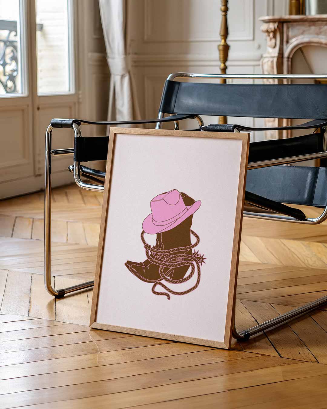 Stoere Cowboy Chic Poster-WallArtistic