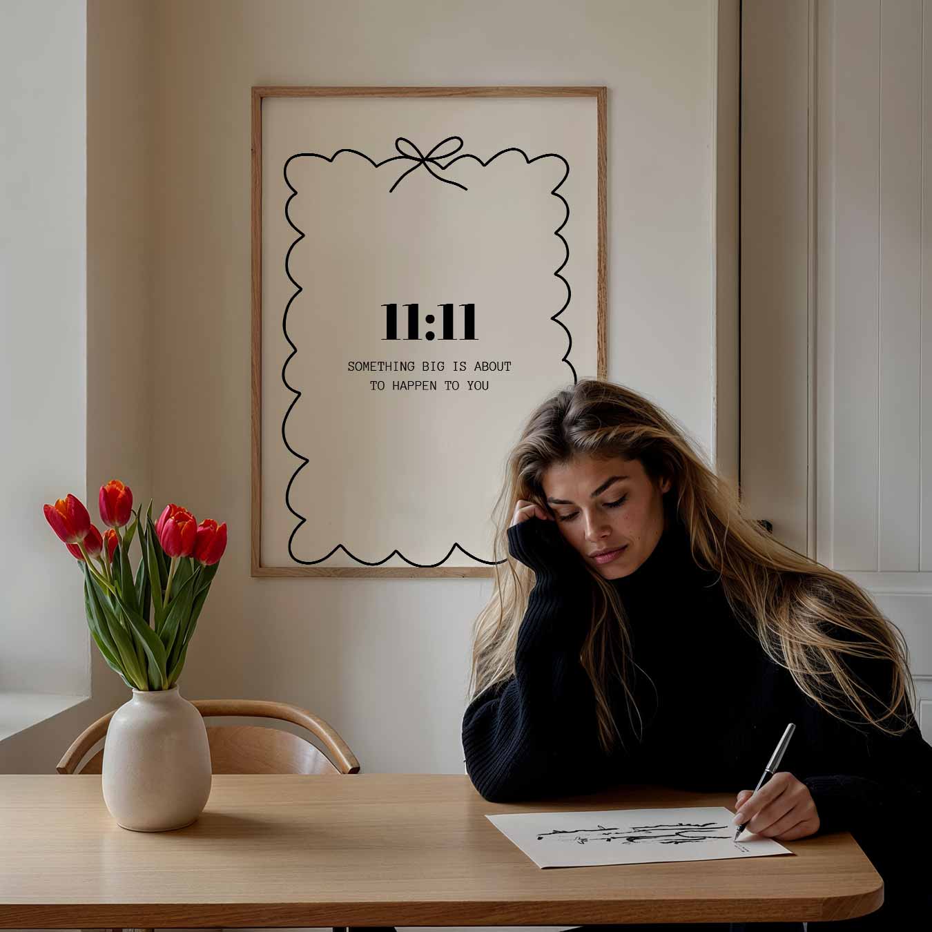 11:11 Inspirerende Wenskaart Poster-WallArtistic