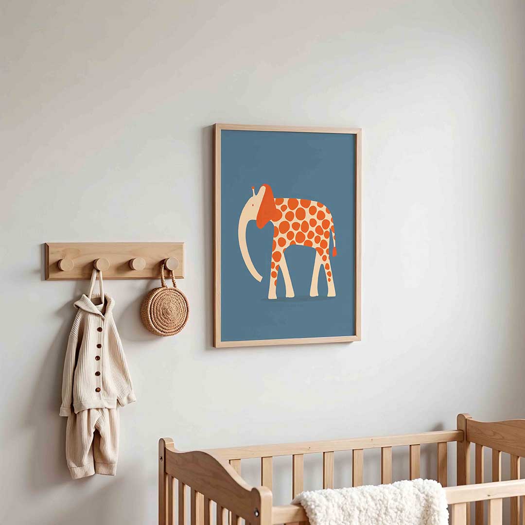 Olifant met stippen Poster