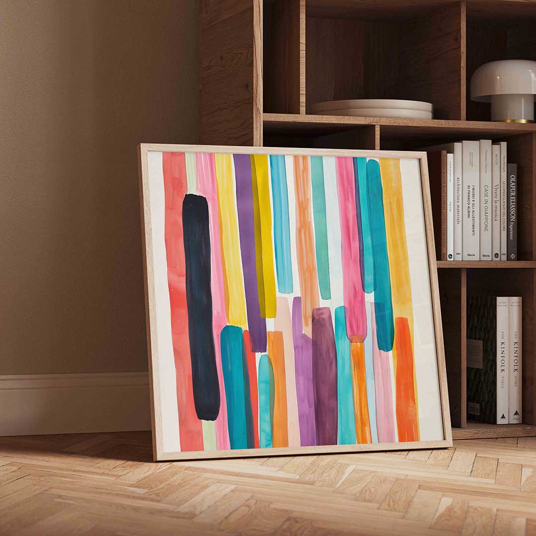 Verticale strepen Poster