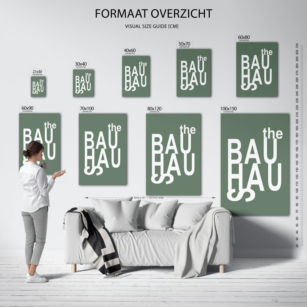 Typografische compositie Poster