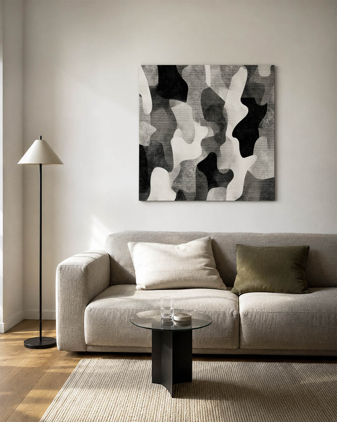 Organische vormen compositie Kunstwerk
