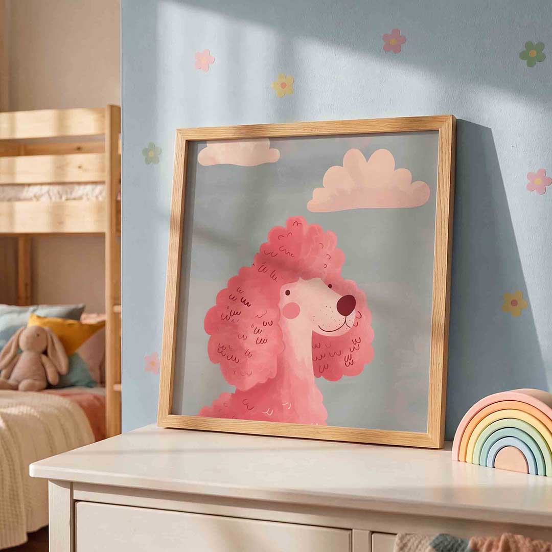 Roze poedel Poster