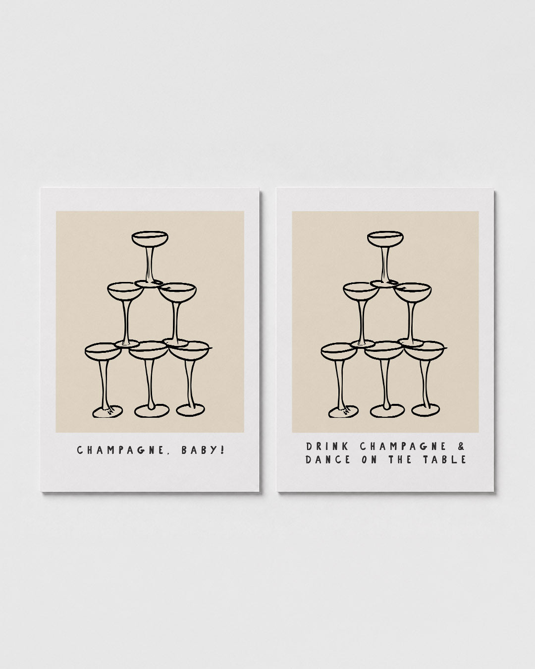 Glazen stapeling Posterset