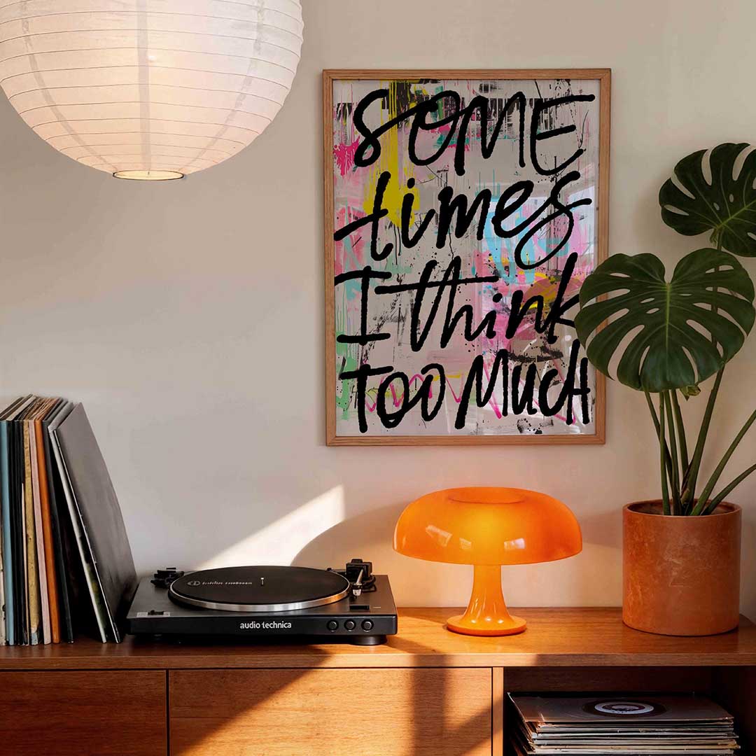 Soms denk ik te veel Poster