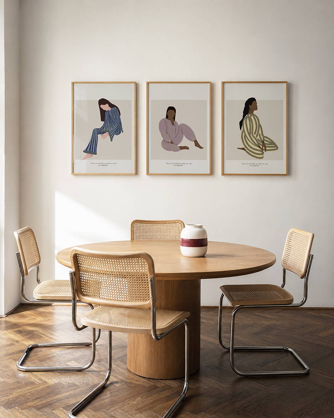 Gestreepte harmonie Posterset