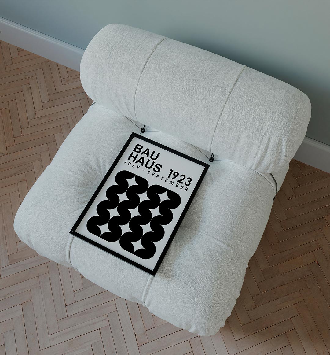 Zwart wit ritme Poster
