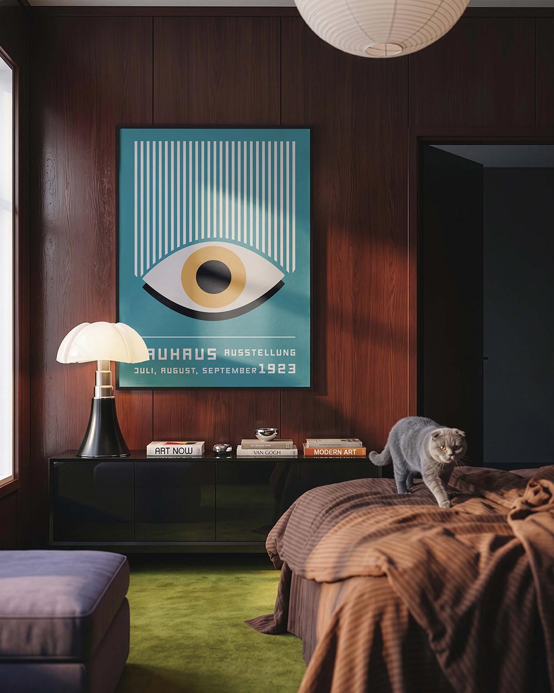 Oog en lijnen Poster