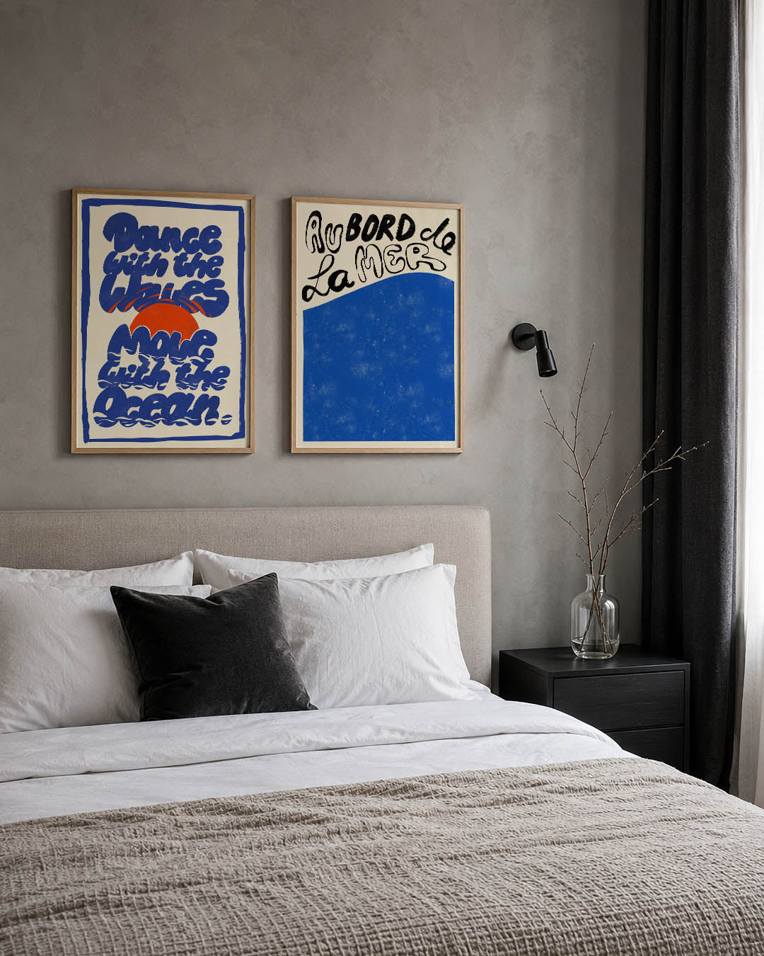 Golvend lijnenspel Posterset
