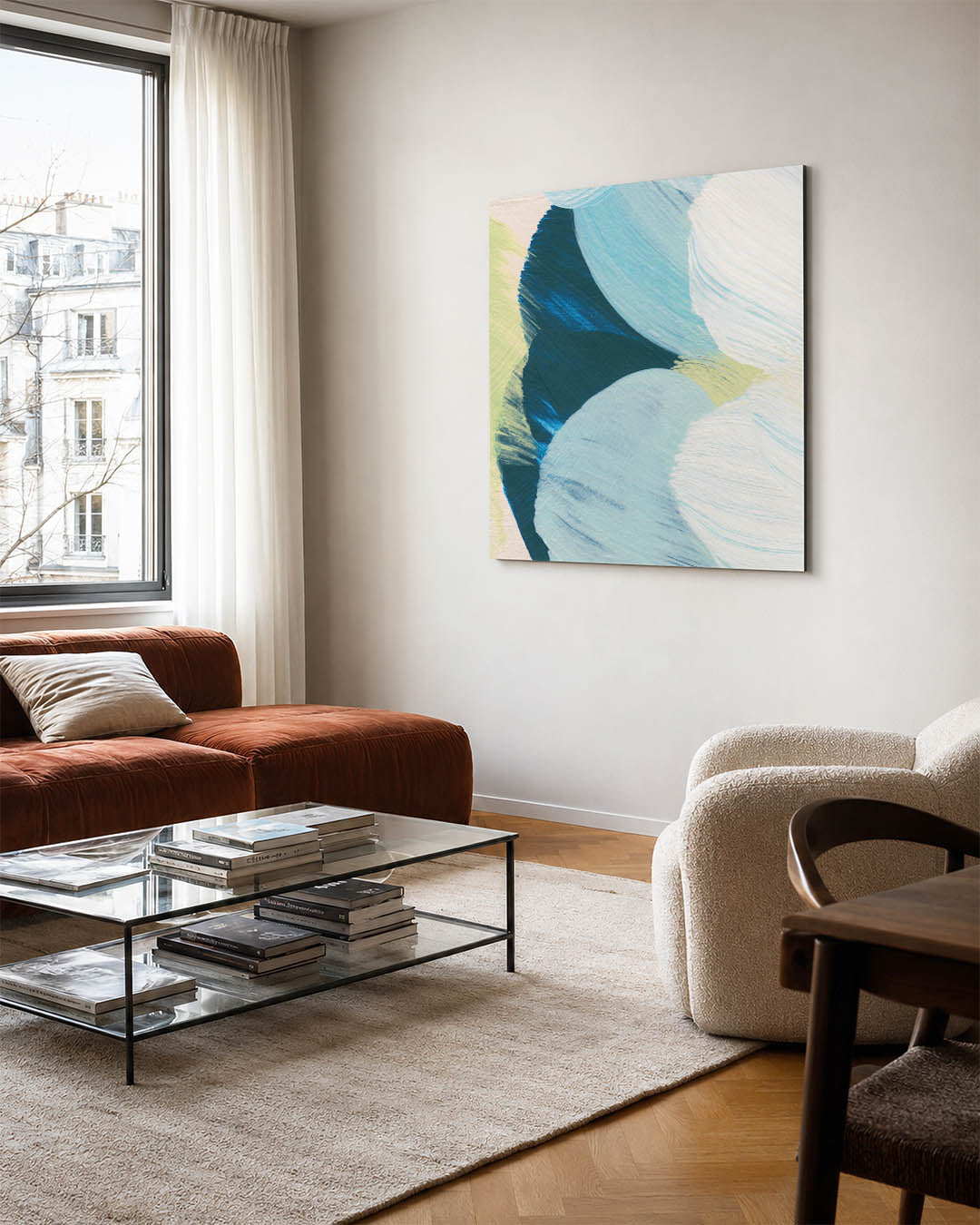 Organische kleurencompositie Kunstwerk